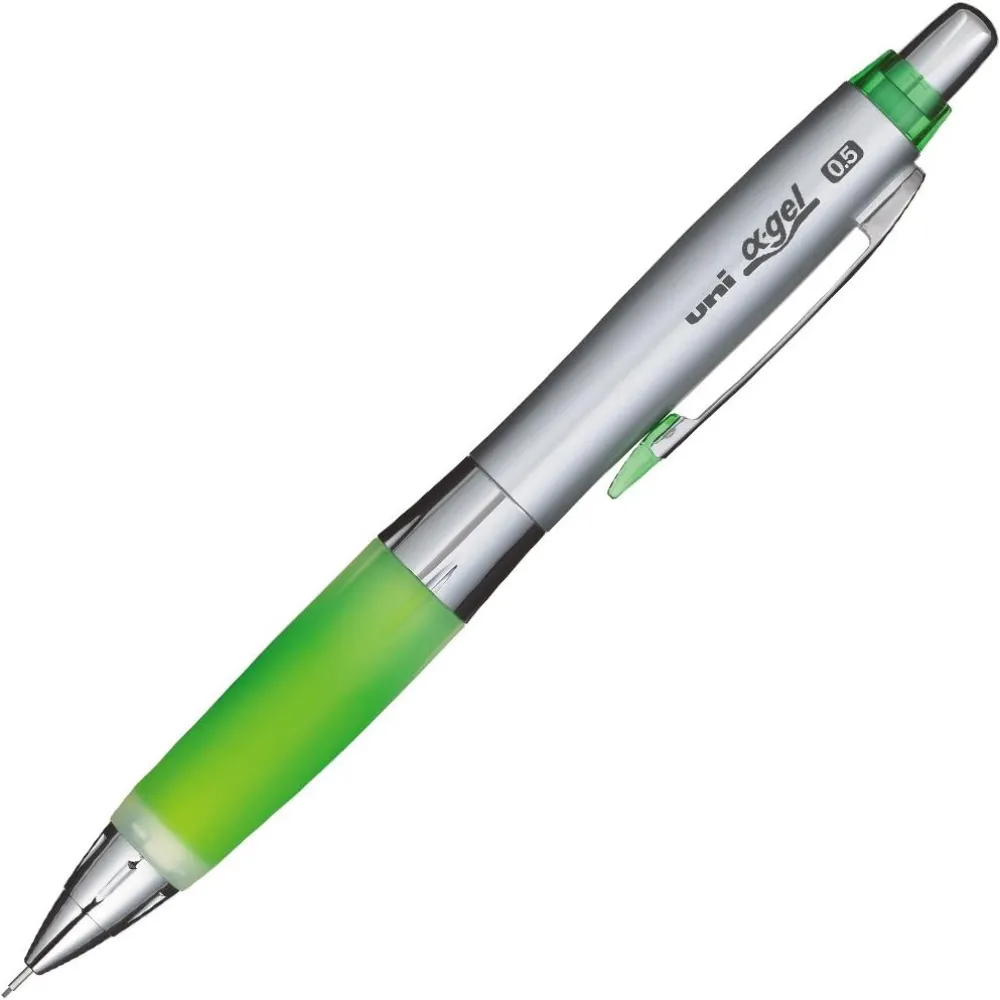 Uni アルファゲル シェイカー シャープペンシル - ソフトグリップ - イエローグリーン - 0.5mm