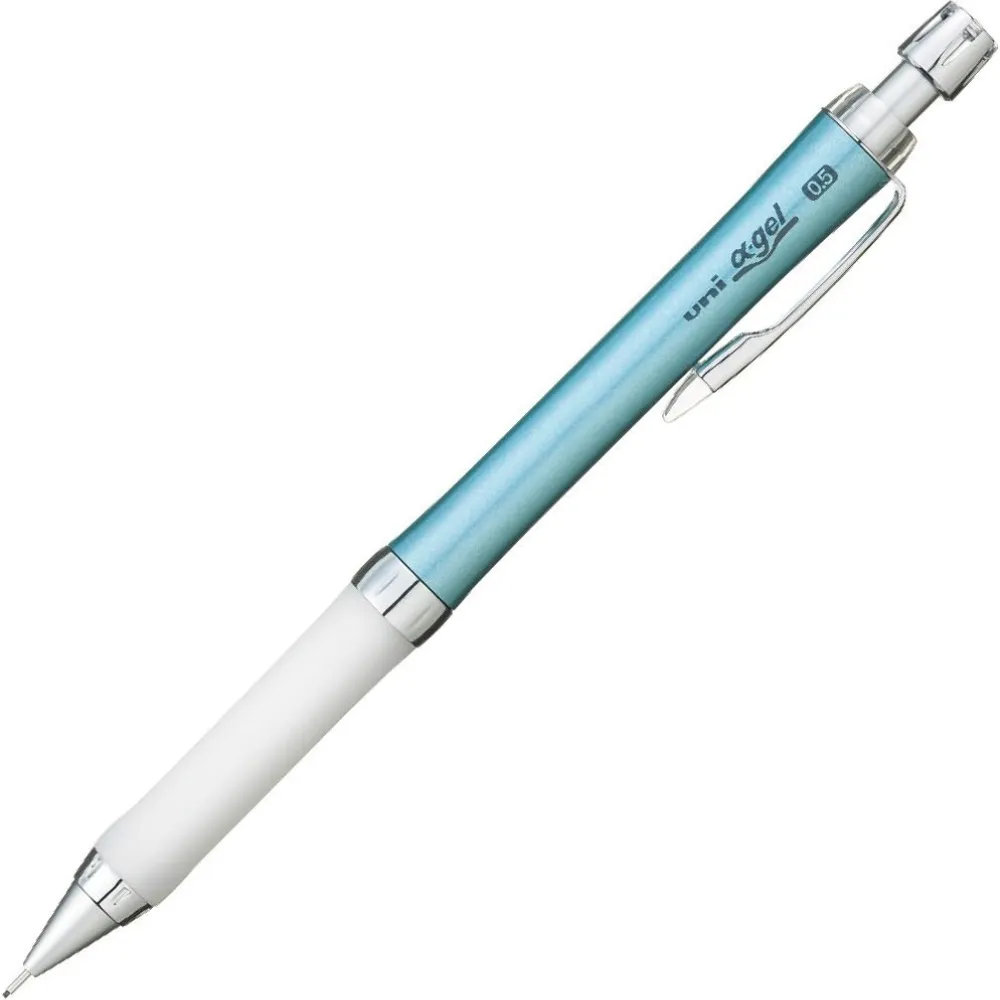 Uni アルファゲル スリム シャープペンシル - ターコイズブルー - 0.5mm - ソフトグリップ