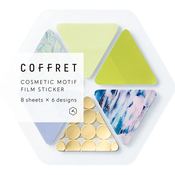 Coffret コスメティックフィルムシール - トライアングル - シフォンイエロー