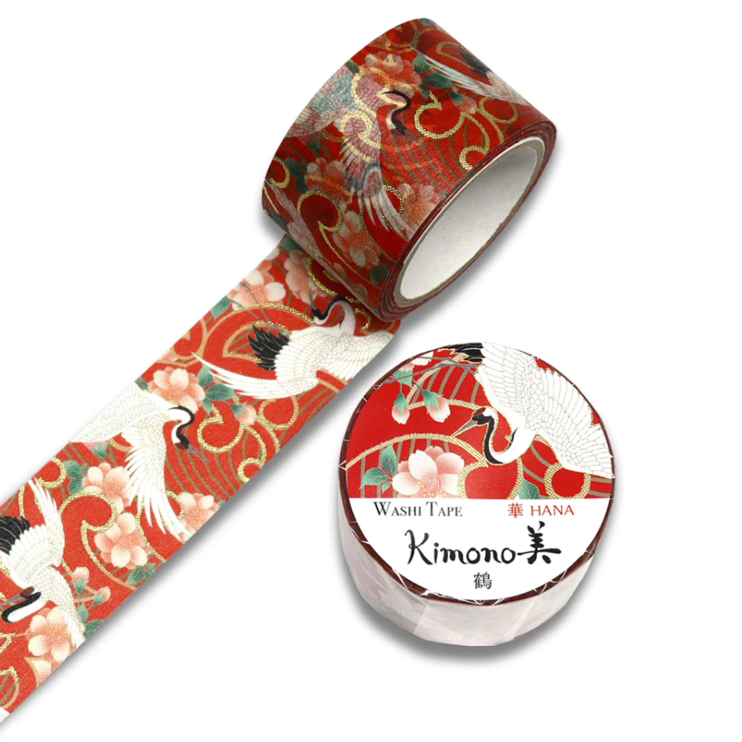 マスキングテープ - 鶴（大） - Kimono-bi