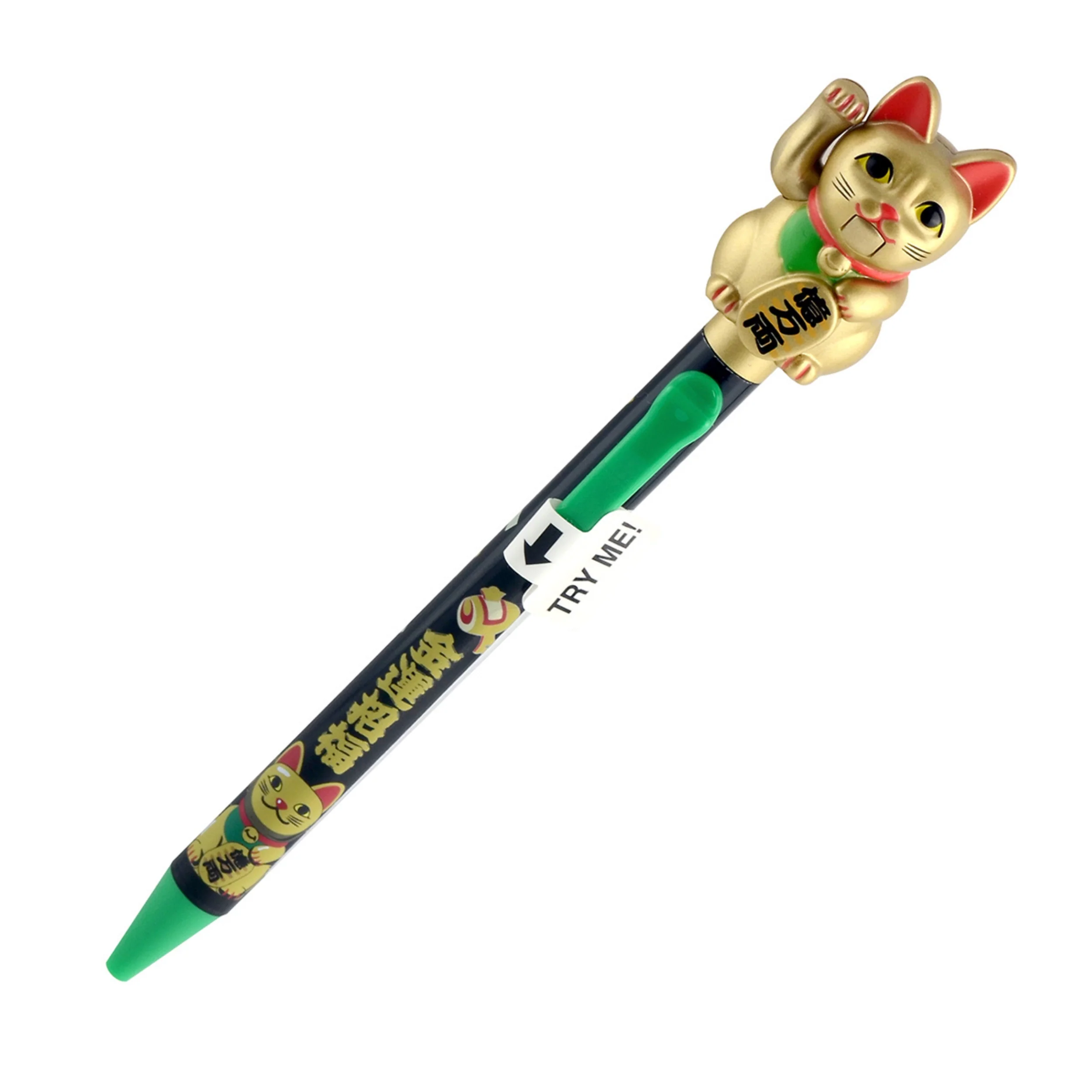 Action Pen ボールペン - 招き猫 ゴールド