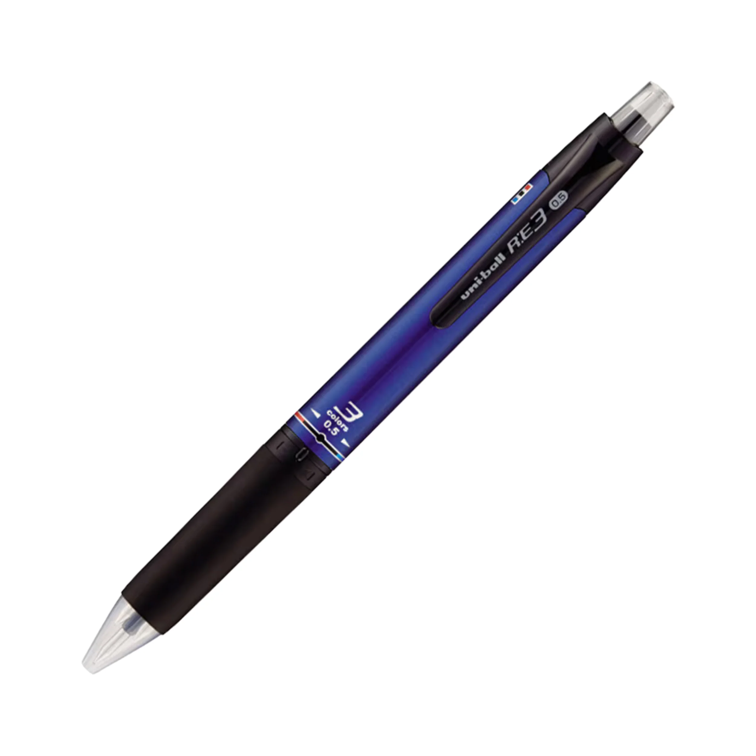 Uni R:E3 - 消せる3色ジェルペン 0.5mm - ネイビー