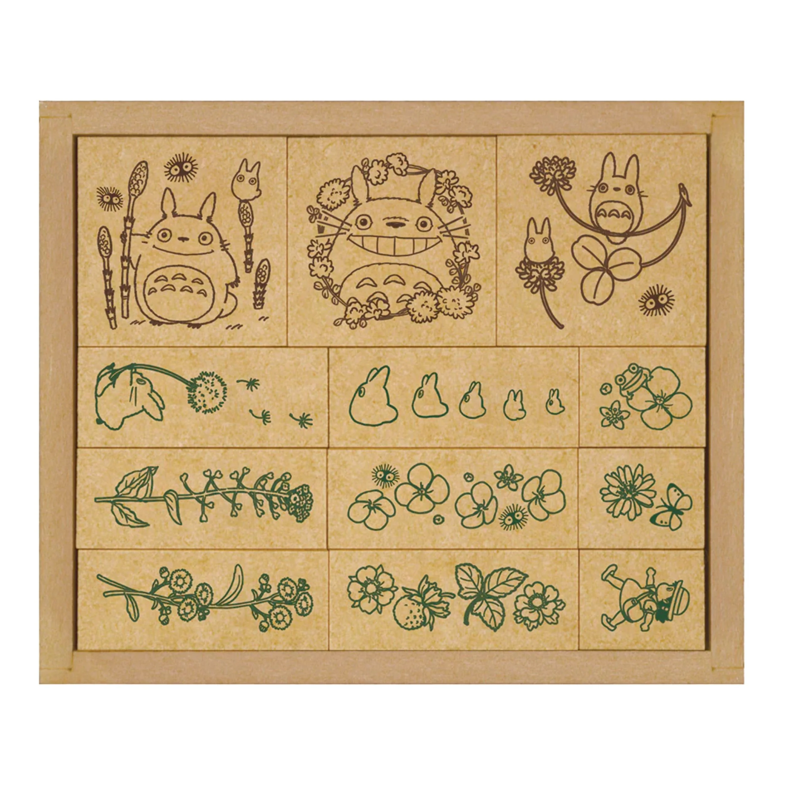 Studio Ghibli となりのトトロ スタンプセット - 花と葉