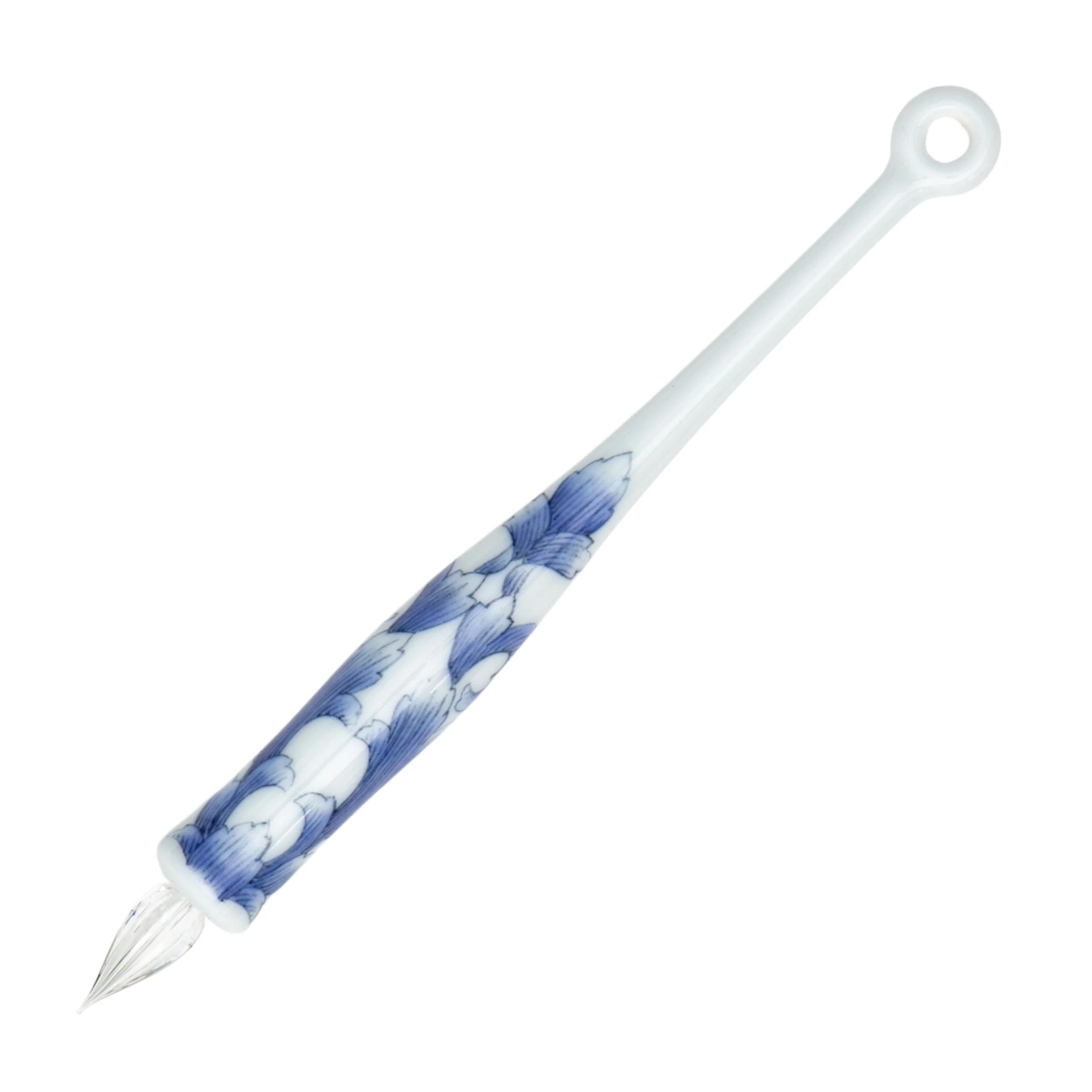 HIZEN5 IMARIPEN 磁器ガラスペン - 染付花文 ブルー