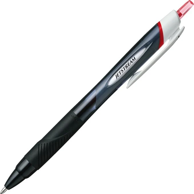 Uni Jetstream レッドインク ボールペン - ブラック - 1.0mm