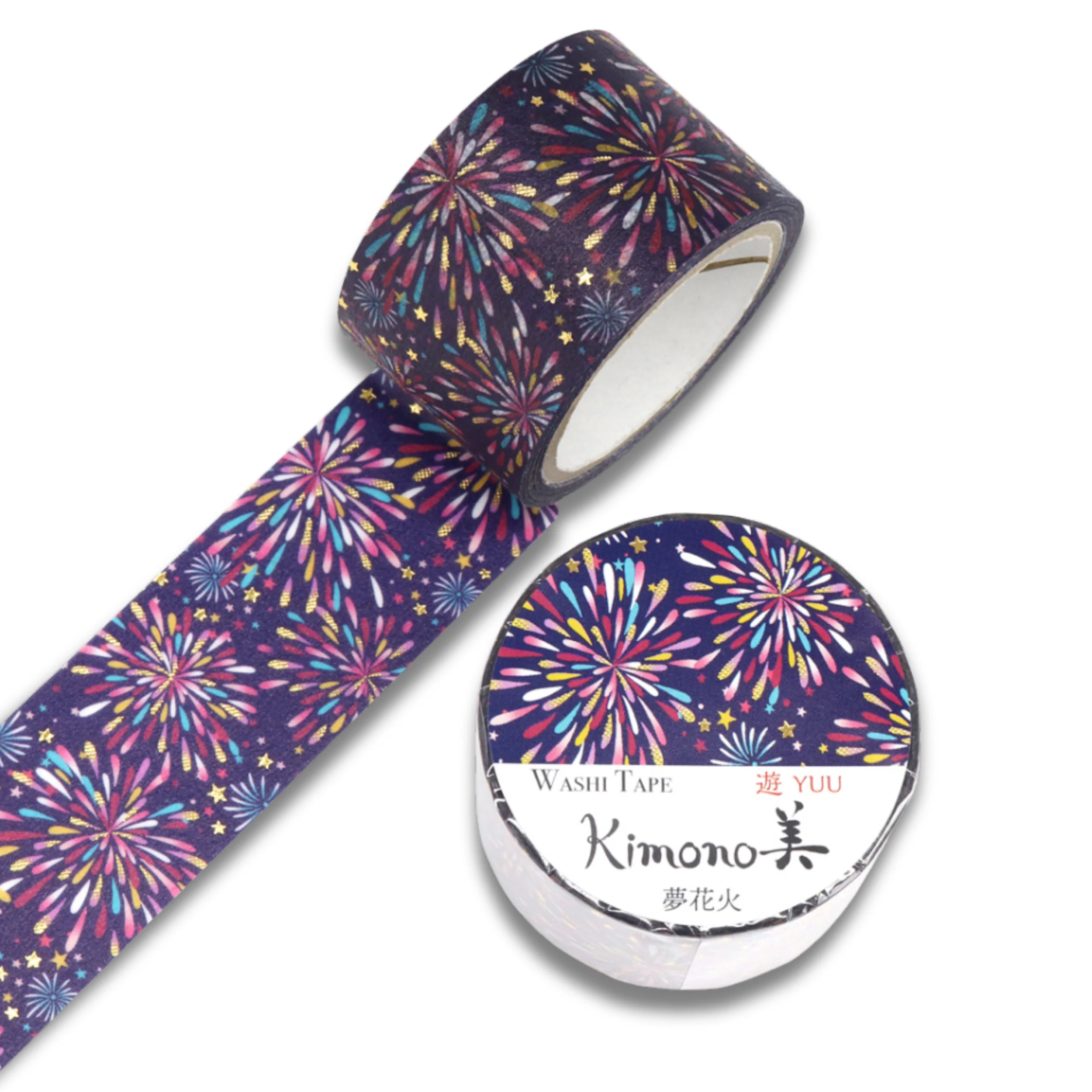 マスキングテープ - 夢花火（大） - Kimono-bi