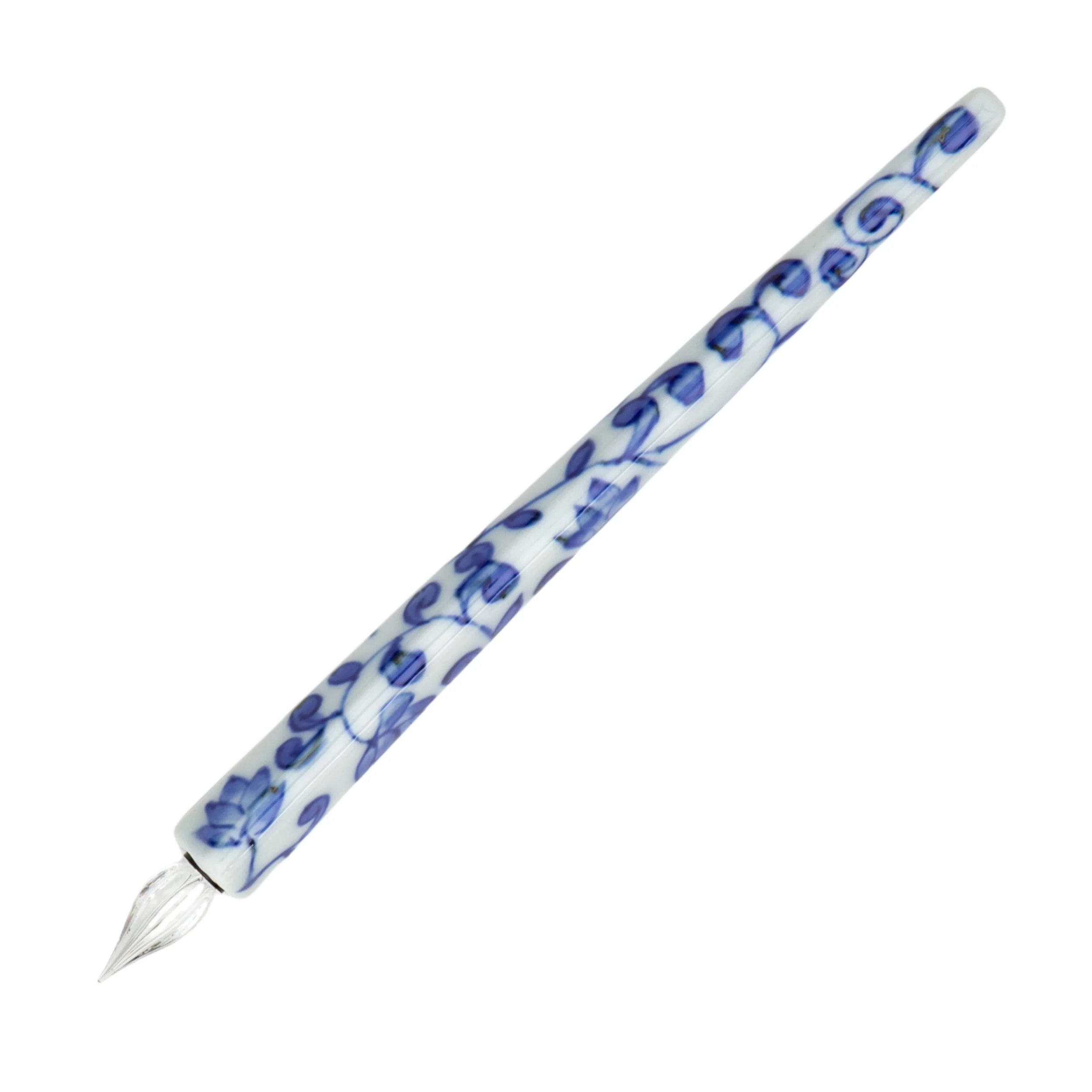 HIZEN5 有田磁器ガラスペン - 染付花唐草